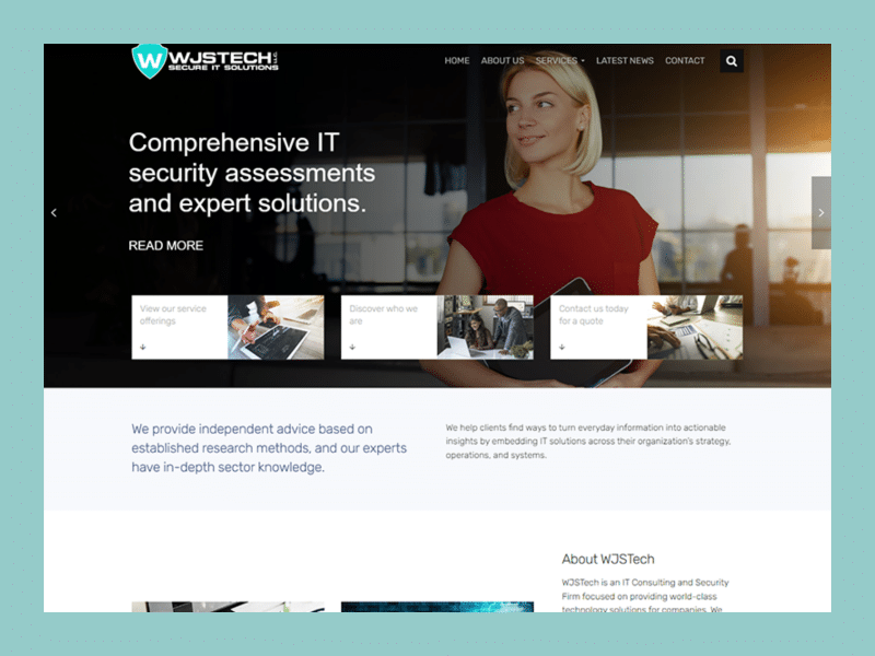 WJS Tech Website Design