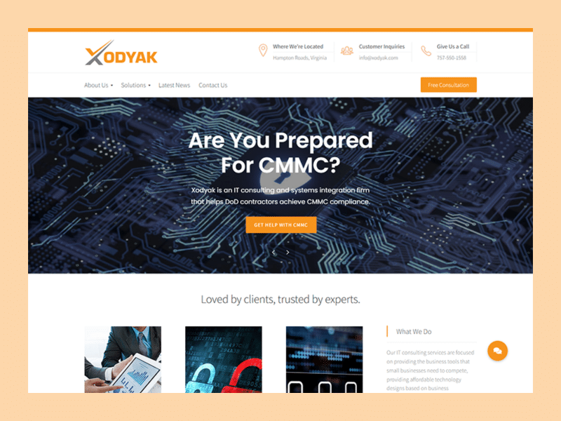 Xodyak Website Design