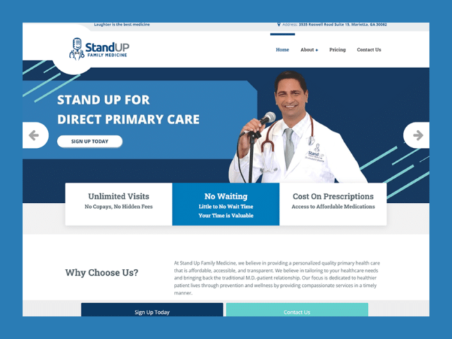 Stand Up DPC Website Updates